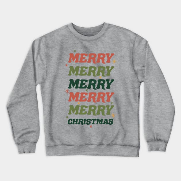 Merry Mery Merry Christmas Crewneck Sweatshirt by JunkyDotCom